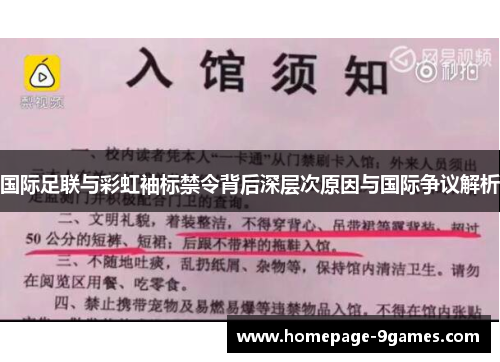 国际足联与彩虹袖标禁令背后深层次原因与国际争议解析